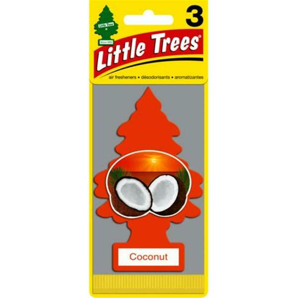 Car Freshner Little Tree Air Freshner, Coconut, 3PK C15-U3S32017